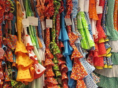 assorted-color clothes lot close-up photo thumbnail