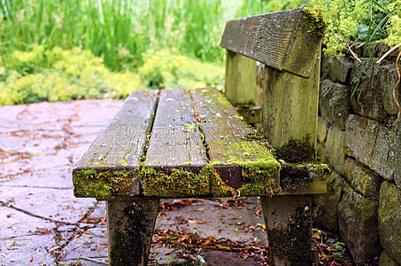 brown wooden bench thumbnail
