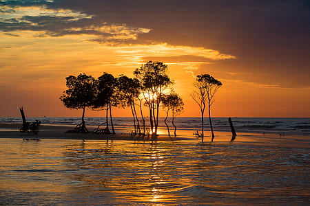 landscape photography of islet under clear sky during daytime thumbnail