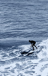 sea, person, beach, water thumbnail