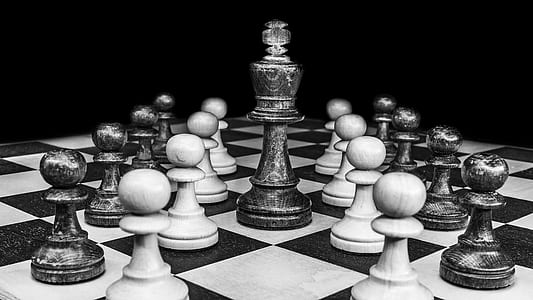 white and black chess board illustration thumbnail