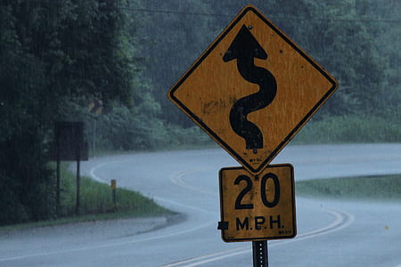 20 mph and narrow road ahead road right thumbnail
