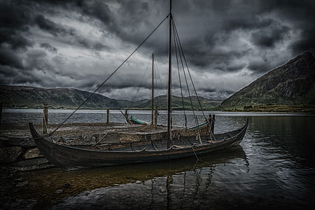gray boat on body of water thumbnail