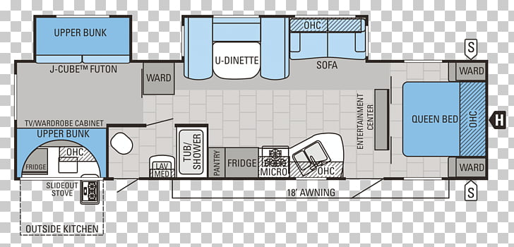 Campervans Floor Plan Jayco Inc Caravan Vehicle Floorplan Png