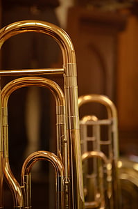 brass-colored wind instruments thumbnail