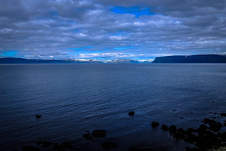 sea, mountains, nature, sky thumbnail
