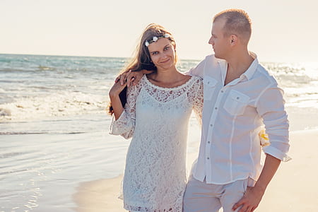 sea, beach, couple, people thumbnail