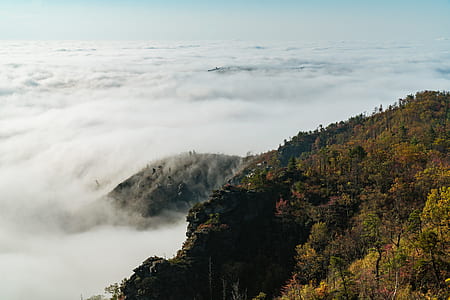 aerial photo of mountain at daytime thumbnail