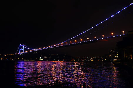 Golden Gate Bridge, San Francisco during nighttime thumbnail