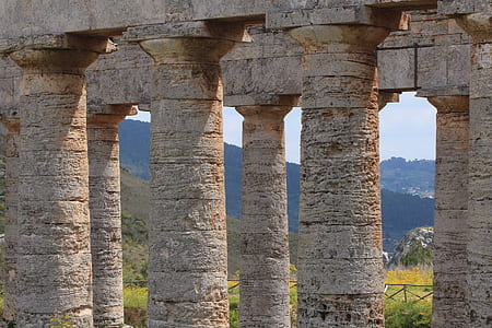 concrete pillar on moutains thumbnail