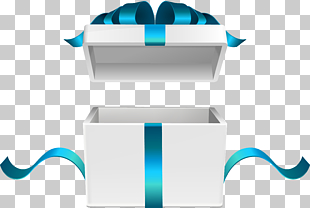 White gift box , opened gift box illustration PNG clipart