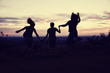 silhouette of person during dawn thumbnail