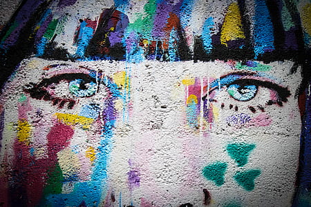 multicolored painting of woman thumbnail