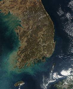 Satellite Image of South Korea thumbnail