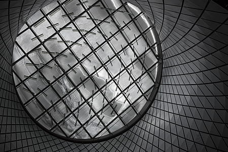 low-angle photography of circle gray building interior thumbnail