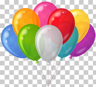 Balloon Party , Bunch Transparent Colorful Balloons , assorted-color balloons PNG clipart