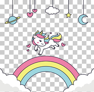 Adobe Illustrator , Happy to run the unicorn, white unicorn PNG clipart