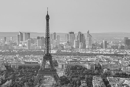 grayscale photography of Eiffel Tower, Paris thumbnail