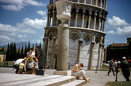 group of people near Leaning Tower of Pisa thumbnail