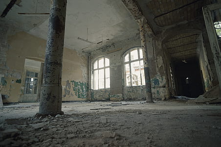 white abandoned interior thumbnail