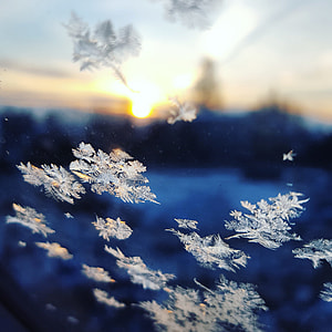 white snowflakes falling down thumbnail