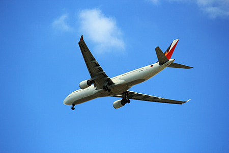 airliner under clear blue sky during daytime thumbnail
