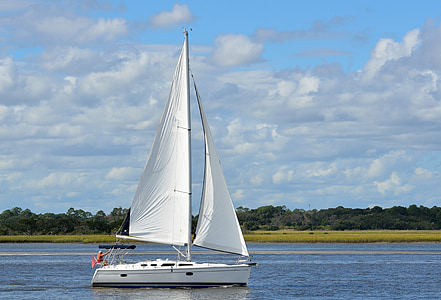 boat sailing on body of water during daytime thumbnail