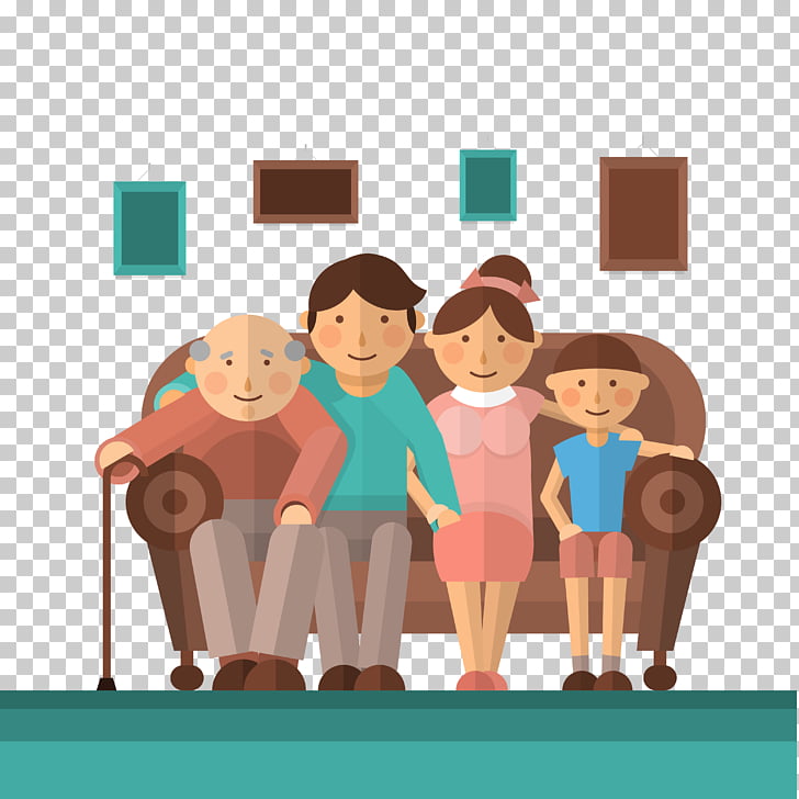 Couch Sitting Drawing Seat Family Png Clipart Free Cliparts