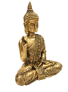closeup photo of gold Gautama Buddha figurine thumbnail
