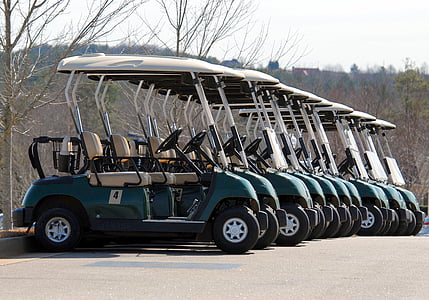 parked golf carts thumbnail