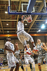 men playing basketball inside court thumbnail
