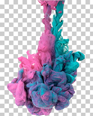 Water Photographer Photography, Creative colorful smoke, pink and green ink merging in water PNG clipart