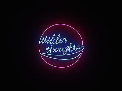 Wilder Thoughts neon light signage thumbnail