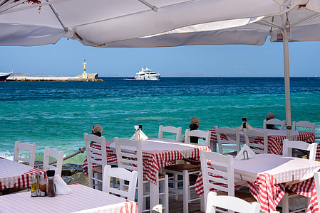 dining table beside the beach thumbnail