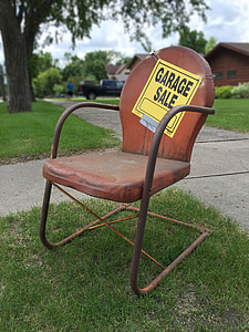 brown steel armchair during daytime thumbnail
