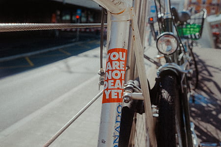 closeup photo of gray bicycle thumbnail