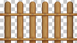 Picket fence Chain-link fencing , Transparent Wooden Fence , brown fence illustration PNG clipart