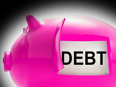 Debt Piggy Bank Message Meaning Arrears And Money Owed thumbnail