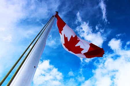 Canada flag raised at daytime thumbnail