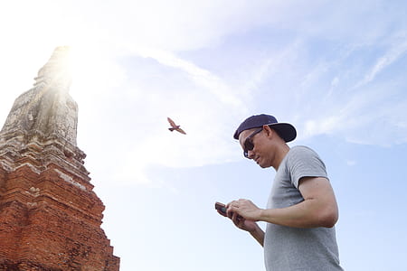 sky, man, person, architecture thumbnail