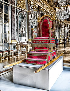 photo of red and gold armchair thumbnail