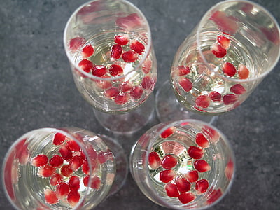 four clear wine glasses thumbnail