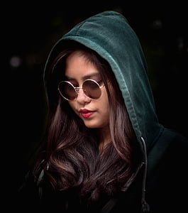 women standing wearing hippie glasses thumbnail