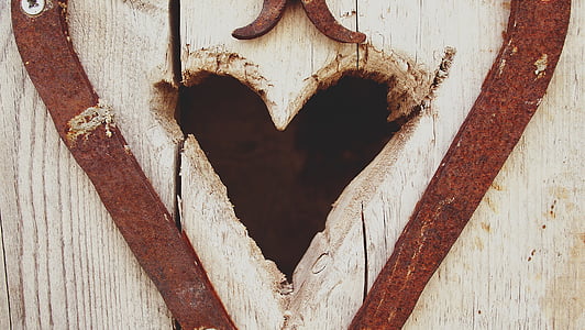 photo of brown wooden heart-cut out wall thumbnail
