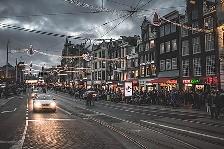 crowd on side walk thumbnail