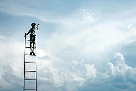 man standing on ladder thumbnail