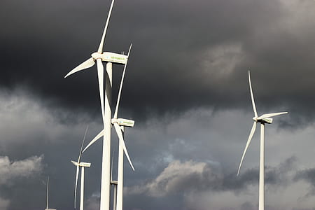 White Windmill during Cloudy Day thumbnail