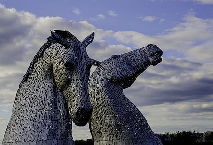 Two Gray Horse Statues thumbnail