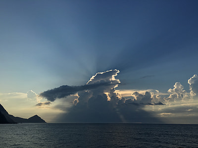 body of water under cloudy sky at daytime thumbnail