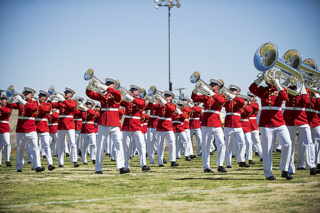 marching band during daytime thumbnail